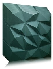 3D lubų apdailos plokštės Brylant Žalioji 2m2 - Už 8 vnt. Deccart цена и информация | Элементы декора для стен, потолка | pigu.lt