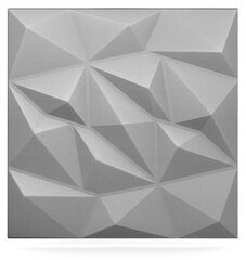 3D lubų apdailos plokštės Brylant Pilka 2m2 - Už 8 vnt. Deccart цена и информация | Элементы декора для стен, потолка | pigu.lt