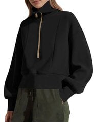 Džemperis moterims Anggrek, juodas kaina ir informacija | Džemperiai moterims | pigu.lt