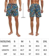  Мужские плавки Frueo, разноцветные цена и информация | Плавки, плавательные шорты | pigu.lt