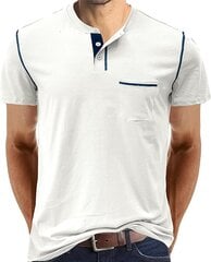 Мужская хлопковая футболка Cooleep, белая цена и информация | Футболка мужская | pigu.lt