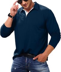 Cooleep polo marškinėliai vyrams, mėlyni kaina ir informacija | Vyriški marškinėliai | pigu.lt