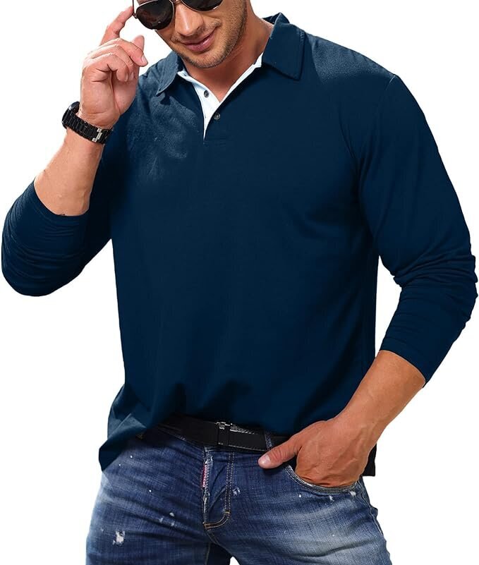 Cooleep polo marškinėliai vyrams, mėlyni цена и информация | Vyriški marškinėliai | pigu.lt