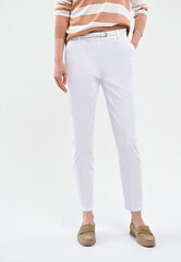 женские мешковатые спортивные штаны цвета экрю на молнии цена и информация | Женские брюки | pigu.lt