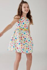 Boboli suknelė mergaitėms 724384-9809, balta цена и информация | Платья для девочек | pigu.lt