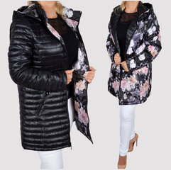 Куртка женская двусторонняя Carlota, черная цена и информация | Женские куртки | pigu.lt