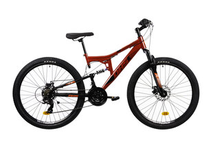Kalnų dviratis DHS 2743, 27,5", raudonas цена и информация | Велосипеды | pigu.lt