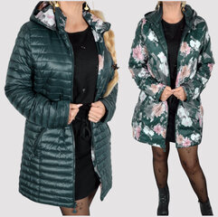 Куртка женская двусторонняя Carlota, зеленая цена и информация | Женские куртки | pigu.lt
