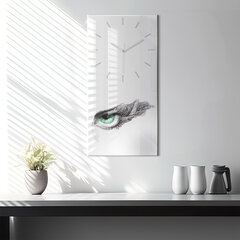Sieninis laikrodis Žmogaus akių abstrakcija kaina ir informacija | Laikrodžiai | pigu.lt