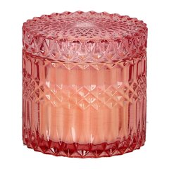 Свеча в стекле 10,5 см розовая цена и информация | Подсвечники, свечи | pigu.lt