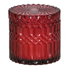 Свеча в стекле 10,5 см красная цена и информация | Подсвечники, свечи | pigu.lt