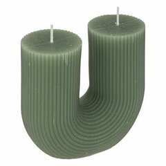 Демисезонная свеча 2 фитиля зеленая цена и информация | Подсвечники, свечи | pigu.lt