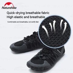 Обувь для отдыха на воде Naturehike Quick - Drying, чёрная цена и информация | Водная обувь | pigu.lt