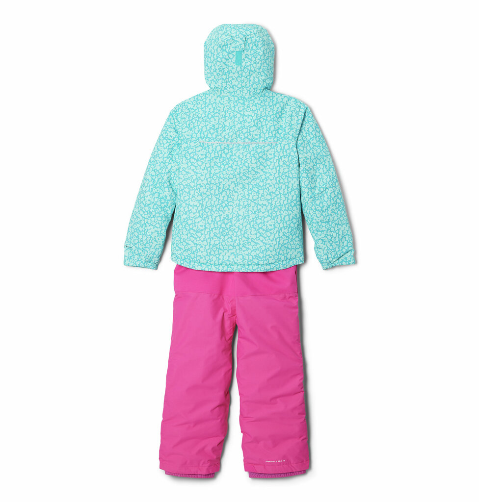Columbia žiemos kombinezonas mergaitėms Buga Set SC0030-337, žalias/rožinis цена и информация | Žiemos drabužiai vaikams | pigu.lt