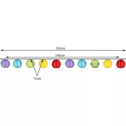 Saulės girlianda, 30 LED, 3 m kaina ir informacija | Girliandos | pigu.lt