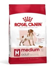 Royal Canin Adult Medium BF vidutinių veislių suaugusiems šunims su paukštiena, 15 kg цена и информация | Сухой корм для собак | pigu.lt