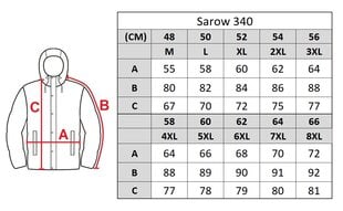 Striukė vyrams Sarow 340, pilka kaina ir informacija | Vyriškos striukės | pigu.lt