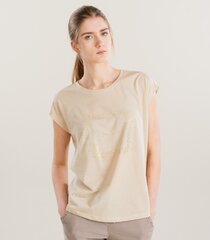 Marškinėliai moterims Zabaione, smėlio spalvos kaina ir informacija | Marškinėliai moterims | pigu.lt