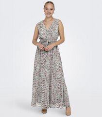 ONLY женское платье 15323515*01, белый/лиловый 5715516780364 цена и информация | Платья | pigu.lt
