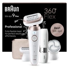 Braun SES9-360 3D Silk-Epil 9 Flex + Braun Mini Face цена и информация | Эпиляторы | pigu.lt