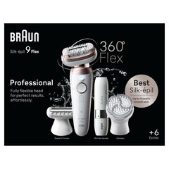 Braun SES9-360 3D Silk-épil 9 Flex kaina ir informacija | Epiliatoriai | pigu.lt