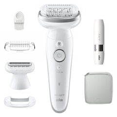 Braun Silk-Epil 9 SES9-341 + Braun FS1000 Mini Face kaina ir informacija | Epiliatoriai | pigu.lt