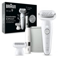 Braun Silk•épil 9 SES9-341 + FS1000 Mini Skustuvas FACE kaina ir informacija | Epiliatoriai | pigu.lt