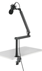 Deltaco Gaming GAM-173 Arm Stand - Mikrofono Laikiklis - Alkūnė (Juoda) kaina ir informacija | Ausinės | pigu.lt