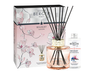 Rinkinys Maison Berger Bolero Magnolia: namų kvapas su lazdelėmis Magnolia Pink, 180 ml + katalitinės lempos papildymas Magnolia Liliflora, 180 ml kaina ir informacija | Namų kvapai | pigu.lt