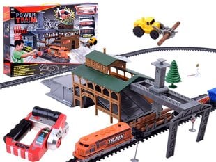 Дистанционно управляемый грузовой поезд с вагонами и станцией цена и информация | Игрушки для мальчиков | pigu.lt