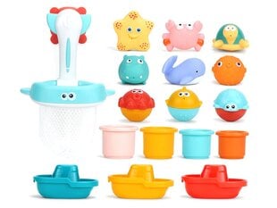 Vonios žaislų rinkinys su krepšiu kaina ir informacija | Žaislai kūdikiams | pigu.lt