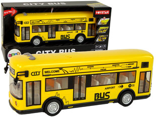 Žaislas autobusas su frikcine pavara, geltonas kaina ir informacija | Žaislai berniukams | pigu.lt