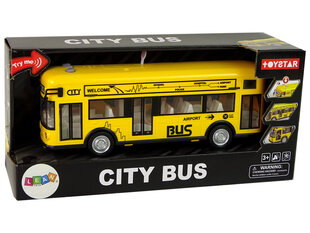 Žaislas autobusas su frikcine pavara, geltonas kaina ir informacija | Žaislai berniukams | pigu.lt