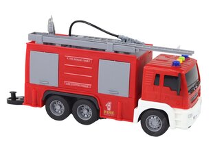 Žaislas gaisrinis automobilis su priekaba garso ir šviesos efektais Lean Toys kaina ir informacija | Žaislai berniukams | pigu.lt