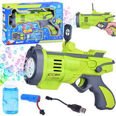 Muilo burbulų šautuvas, žalias kaina ir informacija | Vandens, smėlio ir paplūdimio žaislai | pigu.lt