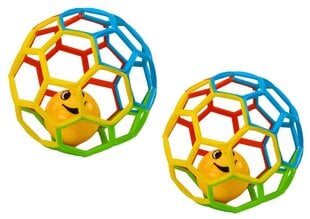 Žaislas kamuoliukas su barškučiu, 15 cm kaina ir informacija | Žaislai kūdikiams | pigu.lt