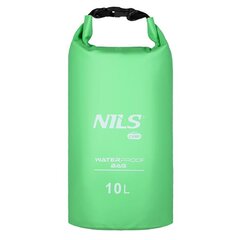 NC1703 WATERPROOF BAG GREEN 10L NILS CAMP kaina ir informacija | Kuprinės ir krepšiai | pigu.lt