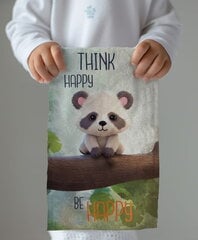 Vaikiškas rankšluostis 30x50 Panda Teddy Bear 100 % medvilnė kaina ir informacija | Patalynės komplektai | pigu.lt