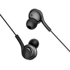 WIWU wired earphones EB310 jack 3,5mm black цена и информация | Наушники | pigu.lt