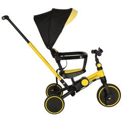 Triratis vežimėlis vaikams Ikonk, geltonas kaina ir informacija | Triratukai | pigu.lt