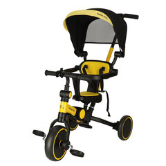 Triratis vežimėlis vaikams Ikonk, geltonas цена и информация | Трехколесные велосипеды | pigu.lt