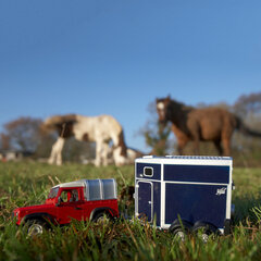 Žaislinis automobilis su priekaba arkliams Tomy Britains Land Rover43239 kaina ir informacija | Žaislai berniukams | pigu.lt