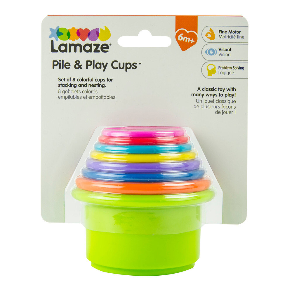 Žaislas puodelių rinkinys Tomy Lamaze L27870, 8 vnt цена и информация | Žaislai kūdikiams | pigu.lt