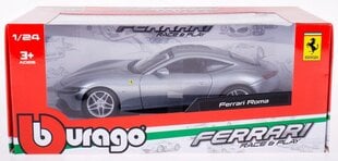 Automobilio modelis Bburago Ferrari Roma 26029, pilkas kaina ir informacija | Žaislai berniukams | pigu.lt