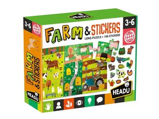 Dėlionė Farm&Stickers Headu, 45 d. kaina ir informacija | Dėlionės (puzzle) | pigu.lt