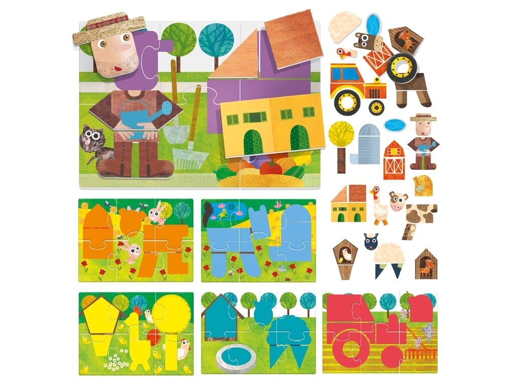 Montessori dėlionė Headu 25374 цена и информация | Lavinamieji žaislai | pigu.lt