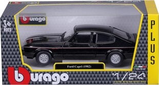 Automobilio modelis Bburago Ford Capri 21093BK, juodas kaina ir informacija | Žaislai berniukams | pigu.lt