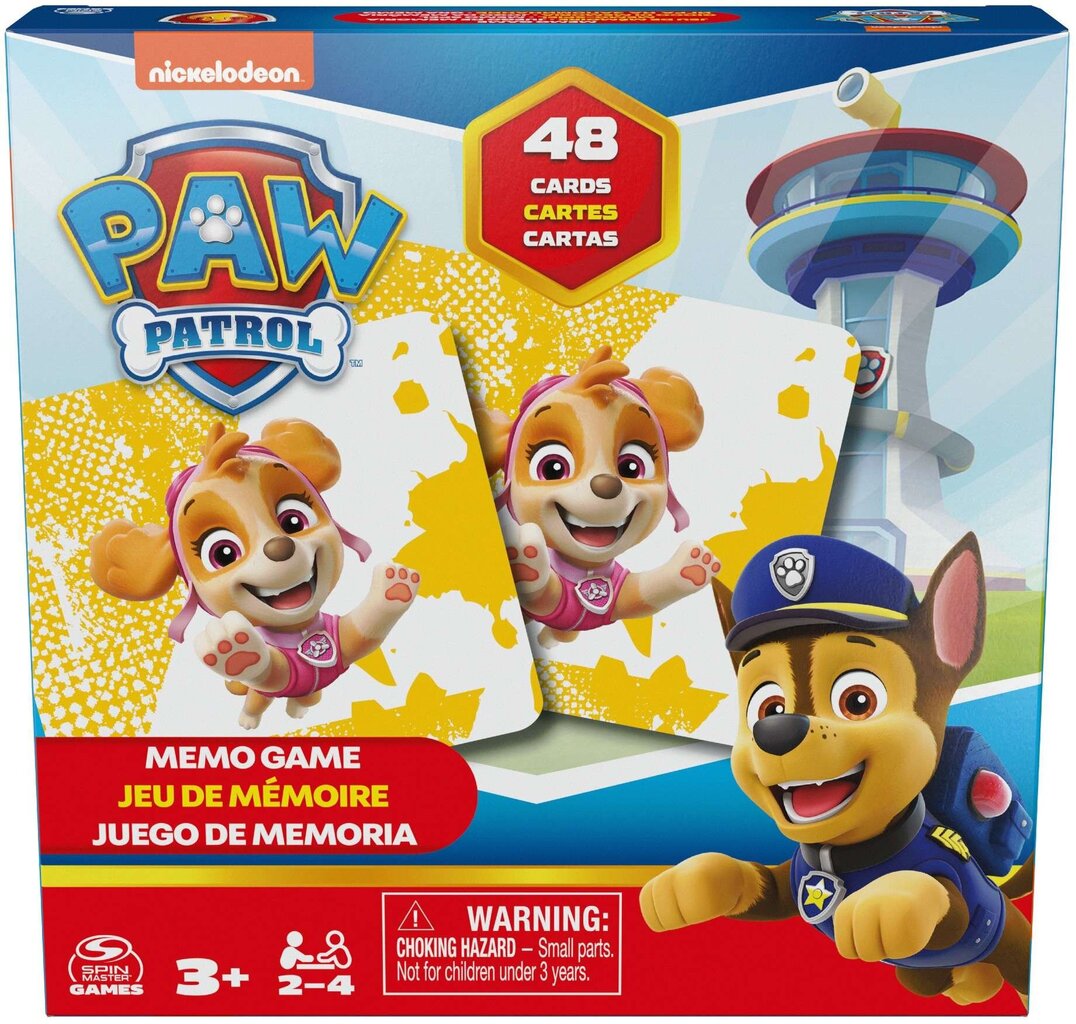 Atminties žaidimas Spin Master žaidimas Paw Patrol kaina ir informacija | Stalo žaidimai, galvosūkiai | pigu.lt