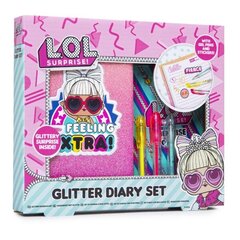 Dienoraščio rinkinys L.O.L. Surprise Glitter Diary Set kaina ir informacija | Sąsiuviniai ir popieriaus prekės | pigu.lt