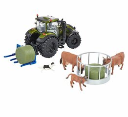 Žaislinis traktorius su priedais Tomy Britains Metalic Green Valtra 43323 kaina ir informacija | Žaislai berniukams | pigu.lt